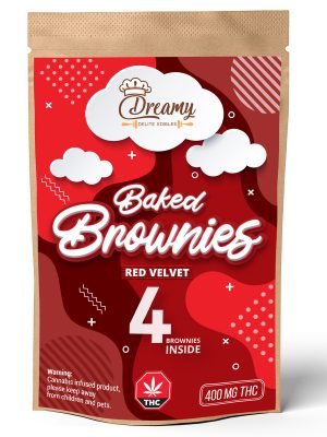Baked Brownies Red Velvet | Buy Edibles Online | Dreamy Delite