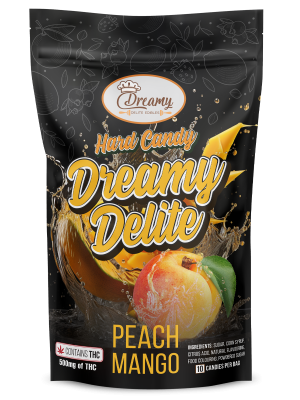 Dreamy Delite Hardy Candy Peach Mango | Buy Edibles Online | Dreamy Delite Edibles