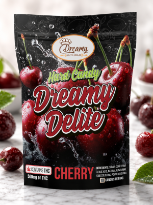 CHERRY DREAMY DELITE HARD CANDY | BUY EDIBLES ONLINE | DISPENSARY NEAR ME