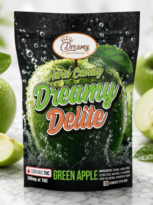 GREEN APPLE DREAMY DELITE HARD CANDY | BUY EDIBLES ONLINE | DISPENSARY NEAR ME