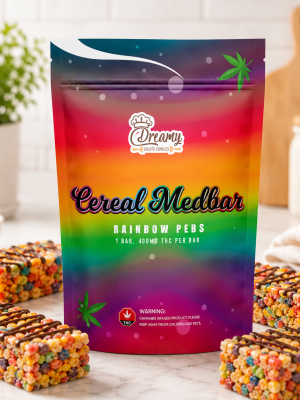 RAINBOW PEBS CEREAL BAR | BUY EDIBLES ONLINE | DREAMY DELITE EDIBLES